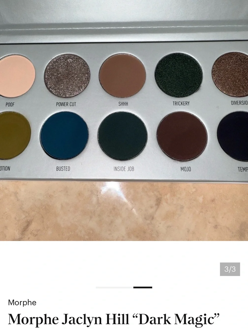 Morphe Jaclyn Hill x Dark Magic eyeshadow palette